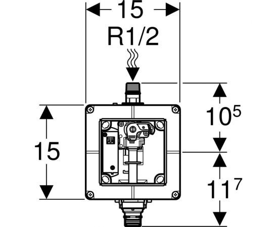 Блок для системы управления смывом писсуара GEBERIT 116.004.00.1 NEW 00000004794 – изображение 3