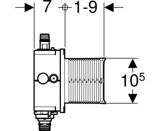 Блок для системы управления смывом писсуара GEBERIT 116.004.00.1 NEW 00000004794 – изображение 4