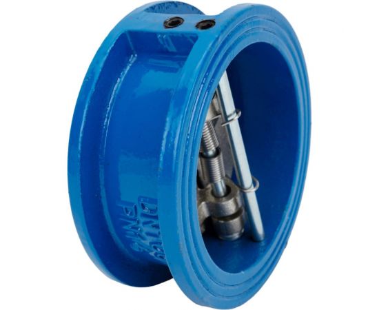 Обратный клапан DN.ru чугунный Ду100 Ру16 двухстворчатый межфланцевый D100-01481 – изображение 4