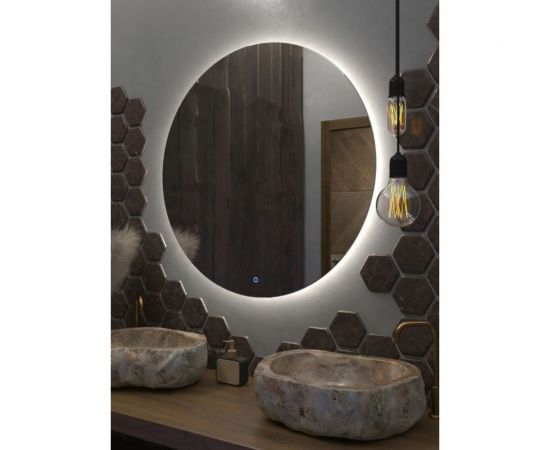 Зеркало Onika круглое Сола 80 с LED подсветкой 208097 – изображение 4