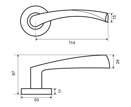 Дверная ручка Фабрика замков FZ 03 EU SN СТ-00001296 – изображение 4