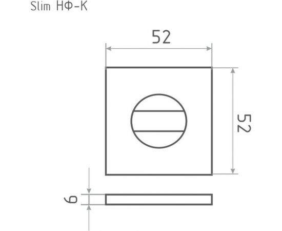 Поворотная ручка НОРА-М Slim НФ-К - черный 18651 – изображение 4
