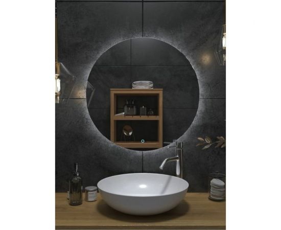 Зеркало Onika круглое Сола 80 с LED подсветкой 208097 – изображение 5