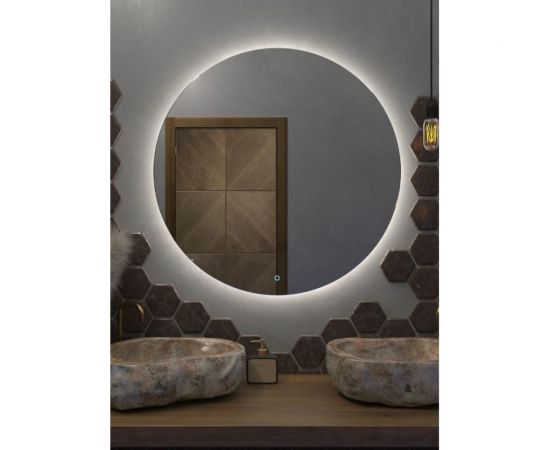 Зеркало Onika круглое Сола 80 с LED подсветкой 208097 – изображение 6