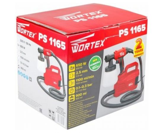 Электрический краскораспылитель WORTEX PS 1165 PS116502811 – изображение 6