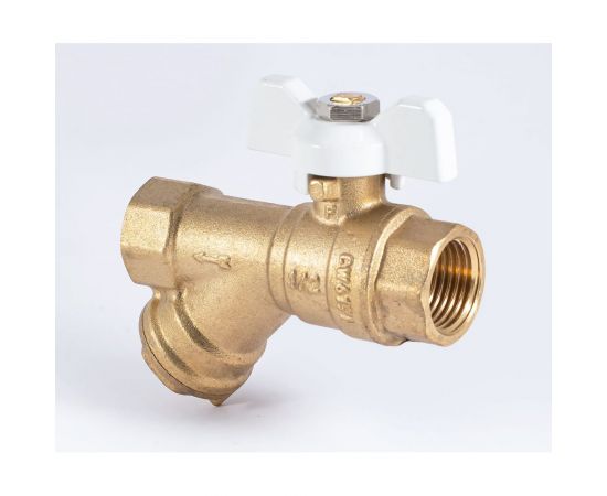 Шаровой кран PROFACTOR с фильтром PF STANDARD ручка бабочка, в/в 1/2 дюйма PF BYS 330W – изображение 7