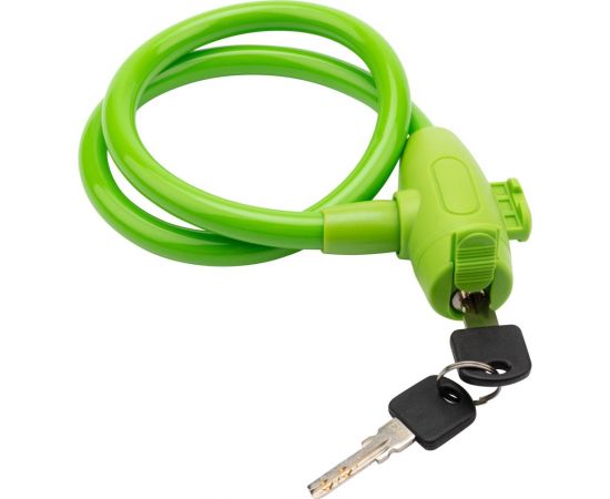 Тросовый замок для велосипедов и колясок с ключом Четыре сезона 65 см, зеленый 79-0363 – изображение 8