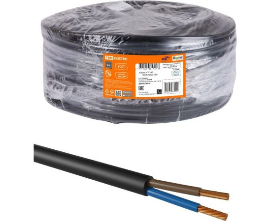 Кабель TDM КГТП-ХЛ 2х1,5-0,66 ГОСТ 100м SQ0110-0011 