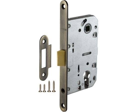 Межкомнатный замок под цилиндр Fuaro PLASTIC P85C-50 AB бронза 33621 