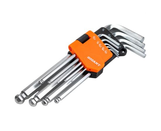 Набор шестигранных дюймовых ключей 9 шт Gigant grf-121 