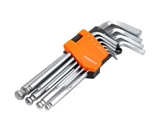 Набор шестигранных ключей с шаром 10 шт Gigant grf-123 