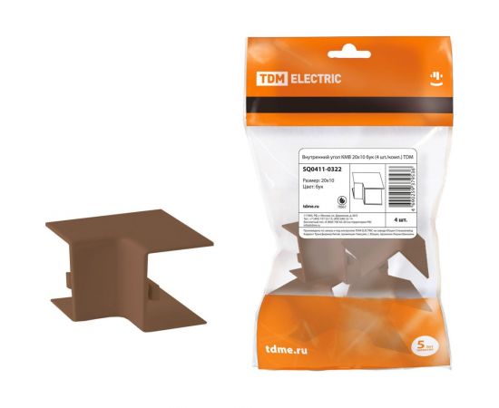 Внутренний угол TDM КМВ 20x10 бук 4 шт./комп. SQ0411-0322 