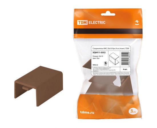 Соединитель TDM КМС 20x10 бук 4 шт./комп. SQ0411-0352 