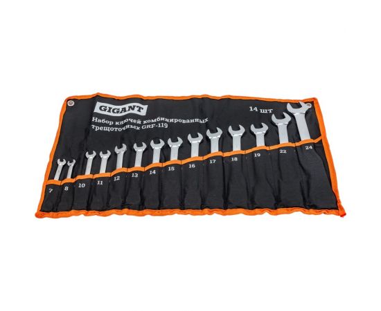 Набор комбинированных трещоточных ключей 14 шт Gigant grf-119 