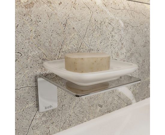 Мыльница IDDIS Slide матовое стекло, сплав металлов, хром SLISCG0i42 – изображение 2