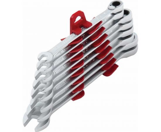 Набор трещоточных комбинированных ключей IZELTAS 10 предметов, 0340002110 – изображение 2