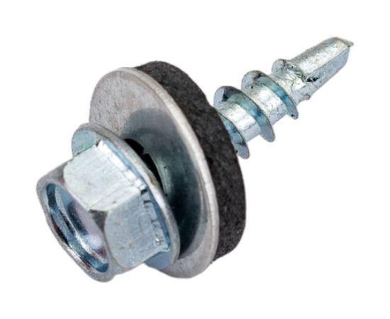 Кровельный саморез Bohrer 4,8x19, оцинкованный, 250 шт. SKZ-4,8х19-250 – изображение 2