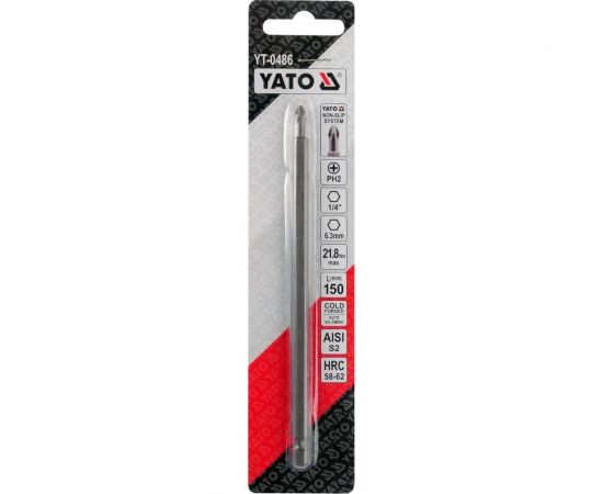 Бита (150 мм; PH2; 1/4) YATO YT-0486 – изображение 2