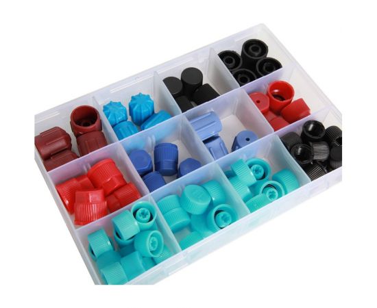 Комплект колпачков на ниппель автокондиционера 77 шт ОДА Сервис ODA-9005 – изображение 2