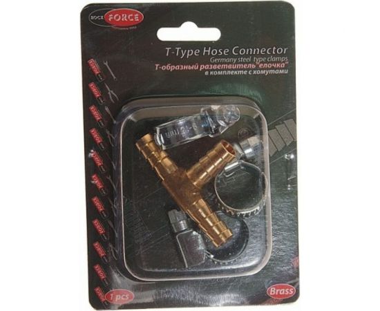 Разветвитель T-образный елочка 8 мм, хомуты в комплекте ROCKFORCE RF-E102-6/2 – изображение 2