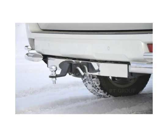 Фаркоп PT Group (съемный квадрат) с НЕРЖ накладкой TOYOTA LAND CRUISER PRADO 150 2009-н.в. TPR991101 – изображение 2