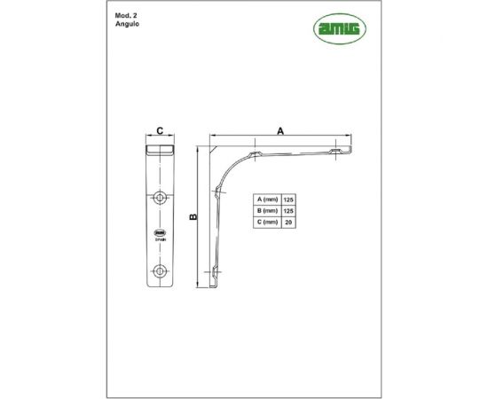 Кронштейн Amig белый 2-150x125 BL – изображение 2