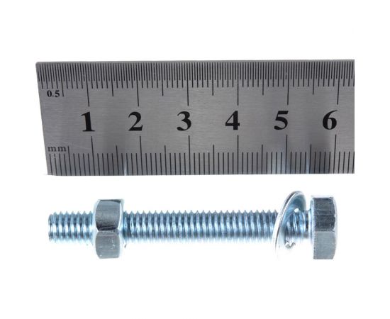 Болт с ш/г полная резьба DIN 933 Качественный КРЕПЕЖ набор 8х55 25 шт 0301045 КЧ – изображение 3