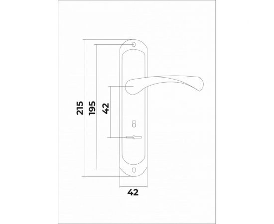 Ручка на планке VETTORE 42.323 AL R CP правая, алюминий, хром 20358 – изображение 3