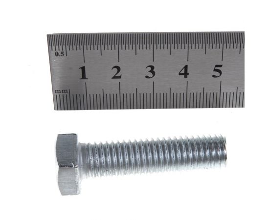 Болт с шестигранной головкой Крепежная техника полная резьба, DIN 933 558, 12х45, 45 шт. 493493 БК – изображение 3