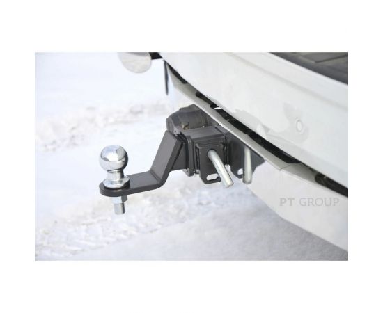 Фаркоп PT Group (съемный квадрат) с НЕРЖ накладкой TOYOTA LAND CRUISER PRADO 150 2009-н.в. TPR991101 – изображение 3