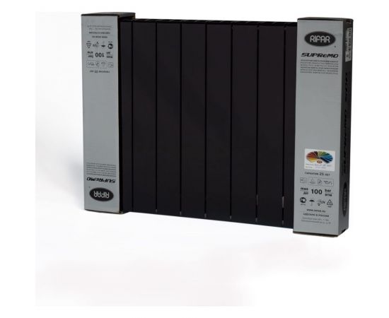 Биметаллический радиатор RIFAR 67 SUPReMO 500-10, Ду 3/4, антрацит R S500103/49005 – изображение 3