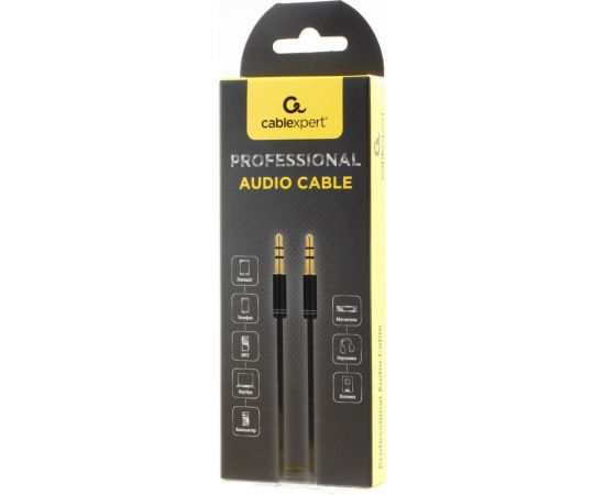 Аудио кабель Cablexpert 3.5 джек/3.5 джек, черный, 2м, блистер CCAB-02-35MM-2MB – изображение 3