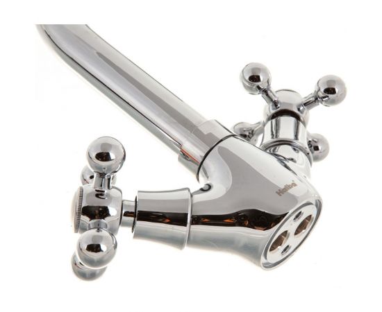 Смеситель для раковины умывальника Haiba латунный, с поворот изливом, хром HB1219 – изображение 3