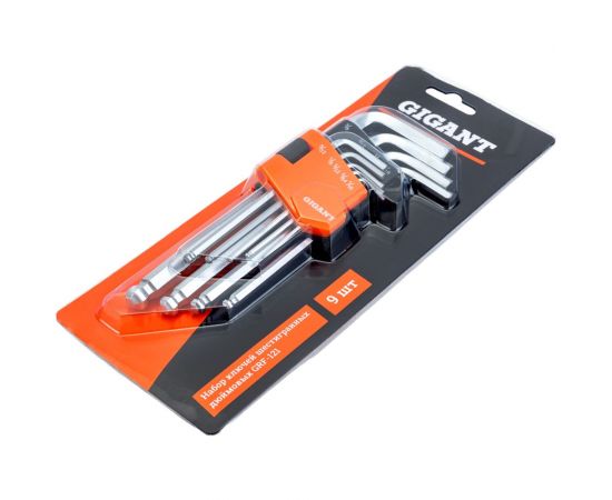 Набор шестигранных дюймовых ключей 9 шт Gigant grf-121 – изображение 4