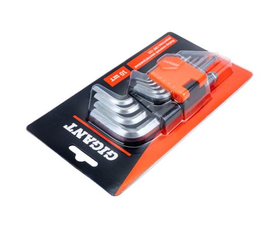 Набор шестигранных коротких ключей 10 шт Gigant grf-122 – изображение 5