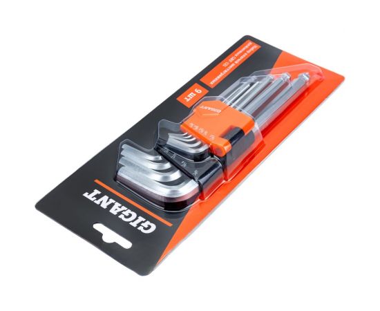 Набор шестигранных дюймовых ключей 9 шт Gigant grf-121 – изображение 5