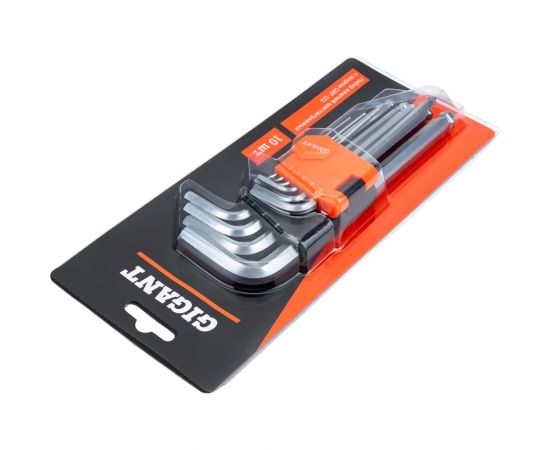 Набор шестигранных ключей с шаром 10 шт Gigant grf-123 – изображение 5