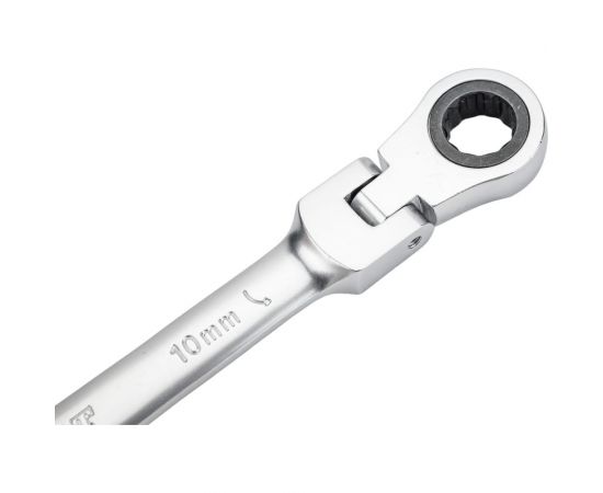 Комбинированный трещоточный шарнирный ключ 10 мм Gigant grf-131 – изображение 5