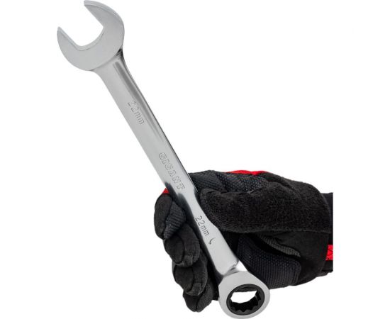 Комбинированный трещоточный ключ 22мм Gigant grf-128 – изображение 6