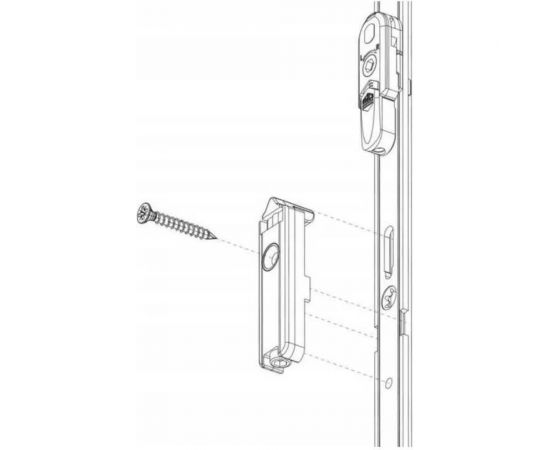 Балконная защелка для дверей пвх KOMFORT москитные системы maco (мако) БЗМ1 – изображение 6