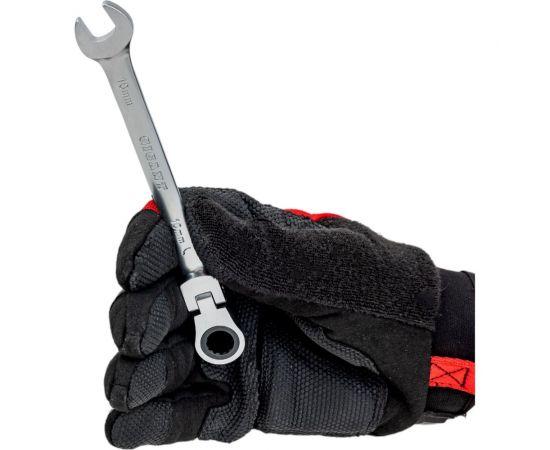 Комбинированный трещоточный шарнирный ключ 10 мм Gigant grf-131 – изображение 6