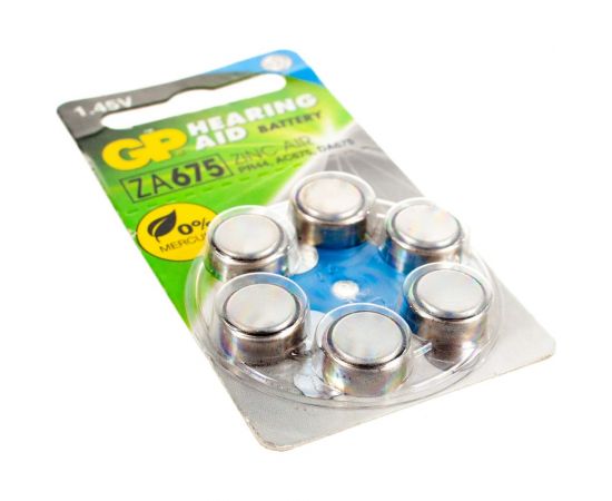 Воздушно-цинковые батарейки GP ZA675F 6 шт ZA675FRA-ED6 – изображение 6