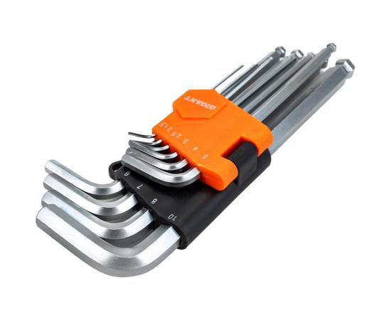 Набор шестигранных ключей с шаром 10 шт Gigant grf-123 – изображение 7