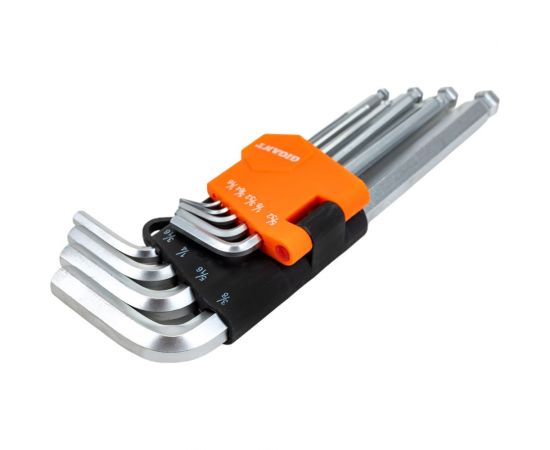 Набор шестигранных дюймовых ключей 9 шт Gigant grf-121 – изображение 7