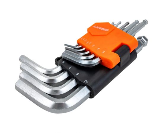 Набор шестигранных коротких ключей 10 шт Gigant grf-122 – изображение 7