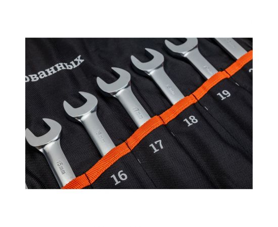 Набор комбинированных трещоточных ключей 14 шт Gigant grf-119 – изображение 7