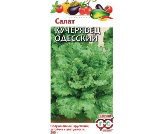 Семена Гавриш Салат Кучерявец Одесский хрустящий 5 г 10007398 