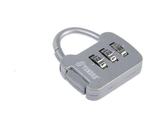 Навесной кодовый замок ТУНДРА ZK001 серый 4668265 