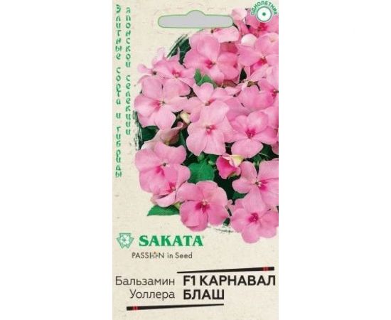 Бальзамин ГАВРИШ Карнавал Блаш Уоллера 4 шт. Саката Элитная клумба 1071856871 