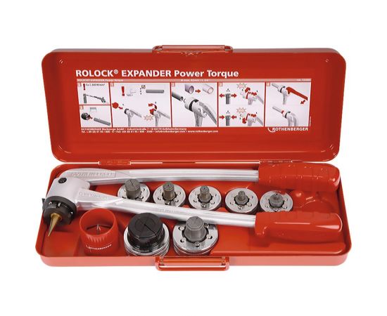 Экспандер Rothenberger РОЛОК ПАУЭР ТОРК, к-т 12-15-18-22-28-35-42 мм 12526 